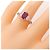 Autre Marque PT900 Ruby Diamond Ring - view 4