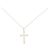 Autre Marque Collana Croce Au750