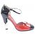 Chanel Lederpumps Schwarz Rot Silber