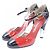 Chanel Lederpumps Schwarz Rot Silber - Ansicht 3