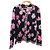 LEONARD FASHION Chaqueta sin cuello de algodón con estampado floral
