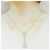 Autre Marque Collana in oro bianco Au750 e diamanti - vista 6