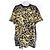T-shirt de algodão Givenchy com padrão animal