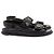 Sandali Dad Chanel in pelle nera taglia 38 - vista 3