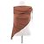 Autre Marque Asymmetrisches braunes Top