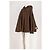 Autre Marque Poncho aus brauner Baumwolle - Ansicht 4