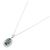 Autre Marque Collana in platino con opale nero e diamante - vista 2