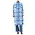 Isabel Marant Gewebter Mantel mit Karomuster Blue Fontizi - Größe UK 6