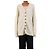 Reformation Grauer oversized Cashmere-Cardigan Giusta mit Zopfstrick - size S