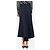 Victoria Beckham Falda midi línea A azul marino - size UK 8 - vista 3