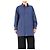 Autre Marque Blusa de algodón de manga larga azul marino - talla M