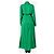 Prada Grünes Seidenkleid mit Gürtel - Größe UK 12 - Ansicht 2