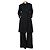 Dries Van Noten Cappotto jacquard nero e blu navy - size M