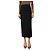 Autre Marque Falda lápiz de punto de crepé negra - size XS