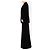 Autre Marque Falda maxi de terciopelo negro - size UK 14 - vista 2