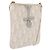 Christian Dior Trotter Canvas Romantic Shoulder Bag PVC White Silver