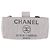 CHANEL Deauville Line Chain Shoulder Bag Canvas Gray Silver CC - vista 2