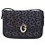 Céline CELINE C saluki Shoulder Bag Canvas Navy Gold - Ansicht 2