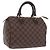 LOUIS VUITTON Damier Ebene Speedy 25 Hand Bag N41532 LV