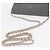 CHANEL Chain Shoulder Bag Canvas Navy Silver CC - vista 9