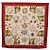 Hermès HERMES Carre 90 Scarf Silk Red White  Herbier de Gavarnie