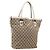 GUCCI GG Canvas Web Sherry Line Tote Bag Beige Silver 232970