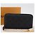 LOUIS VUITTON Monogram Mahina Zippy Long Wallet Black M61867 LV - vista 24