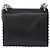 FENDI Canay Chain Shoulder Bag Leather Black Silver 8M0381 - vista 3