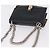 FENDI Canay Chain Shoulder Bag Leather Black Silver 8M0381 - vista 6