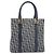 Christian Dior Trotter Canvas Hand Bag Navy Gold Tone - vista 2