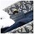 Christian Dior Trotter Canvas Hand Bag Navy Gold Tone - vista 24