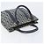 Christian Dior Trotter Canvas Hand Bag Navy Gold Tone - vista 6