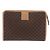 Céline CELINE Macadam Canvas Clutch Bag PVC Leather Brown Gold - vista 2