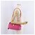 PRADA Schultertasche mit Kette Nylon Pink Gold - Ansicht 33