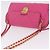 PRADA Schultertasche mit Kette Nylon Pink Gold - Ansicht 6