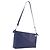 LOEWE Puzzle Pouch Shoulder Bag Leather Navy Silver