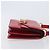 Céline CELINE Bolsa de mão em couro vermelho e dourado - vista 4
