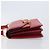 Céline CELINE Bolsa de mão em couro vermelho e dourado - vista 5