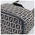 FENDI Zucchino Canvas Mamma Baguette Shoulder Bag Navy Silver - vista 10
