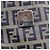FENDI Zucchino Canvas Mamma Baguette Shoulder Bag Navy Silver - vista 24