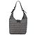 FENDI Zucchino Canvas Mamma Baguette Shoulder Bag Navy Silver - vista 3