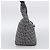 FENDI Zucchino Canvas Mamma Baguette Shoulder Bag Navy Silver - vista 4