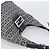 FENDI Zucchino Canvas Mamma Baguette Shoulder Bag Navy Silver - vista 6