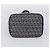 FENDI Zucchino Canvas Mamma Baguette Shoulder Bag Navy Silver - vista 9