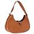PRADA Shoulder Bag Leather Brown Silver