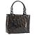 Christian Dior Maris Pearl Bag Patent Leather Dark Brown Silver