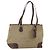 Tote PRADA Sac Cabas Canvas Beige Silver