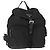 PRADA Backpack Nylon Black Silver