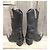 Autre Marque Bianco Footwear Black Leather Python Print Boots - view 4