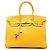 Hermès Yellow Togo Birkin Retourne 35